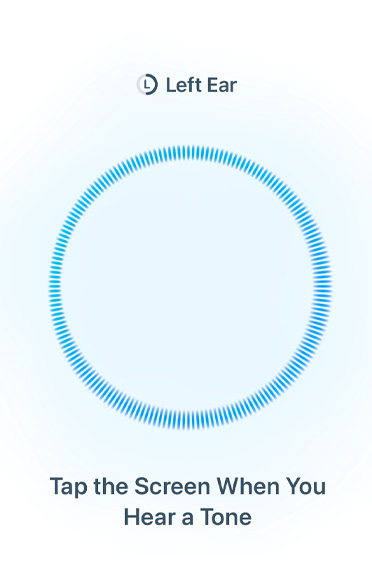 Blauwe cirkelvormige geluidsgolf